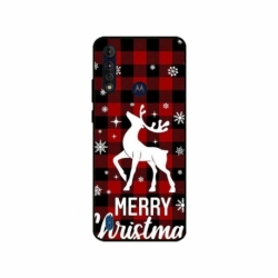 Husa personalizata tip carcasa HQPrint pentru Motorola Moto G8, model Merry Christmas Reindeer 2, multicolor, S1D1M0050