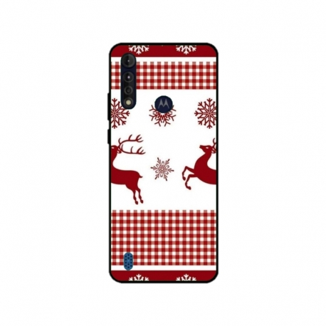 Husa personalizata tip carcasa HQPrint pentru Motorola Moto G8, model Reindeer 1, multicolor, S1D1M0051