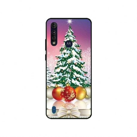 Husa personalizata tip carcasa HQPrint pentru Motorola Moto G8, model Christmas Tree 1, multicolor, S1D1M0057