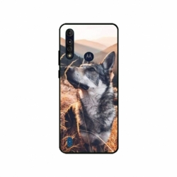Husa personalizata tip carcasa HQPrint pentru Motorola Moto G8, model Dog 1, multicolor, S1D1M0064