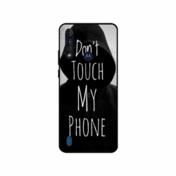 Husa personalizata tip carcasa HQPrint pentru Motorola Moto G8, model Dont touch my phone 2, multicolor, S1D1M0065