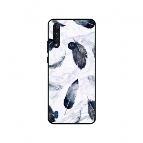 Husa personalizata tip carcasa HQPrint pentru Motorola Moto G8, model Leaf Design 2, multicolor, S1D1M0071