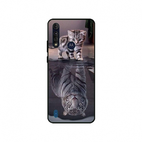 Husa personalizata tip carcasa HQPrint pentru Motorola Moto G8 Power Lite, model Tiger, multicolor, S1D1M0242