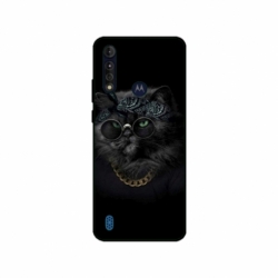 Husa personalizata tip carcasa HQPrint pentru Motorola Moto G8, model Black Cat 4, multicolor, S1D1M0097