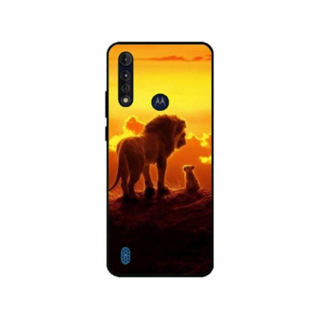 Husa personalizata tip carcasa HQPrint pentru Motorola Moto G8, model Lion King 1, multicolor, S1D1M0119