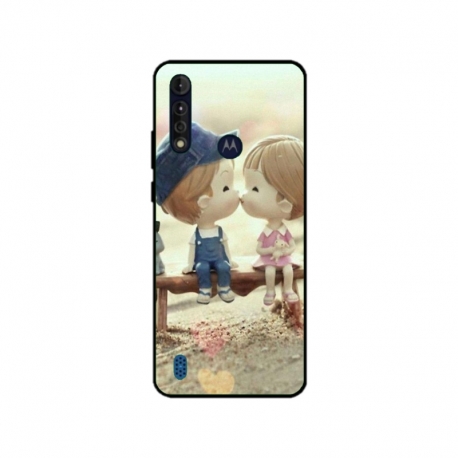 Husa personalizata tip carcasa HQPrint pentru Motorola Moto G8 Power Lite, model Kiss, multicolor, S1D1M0259