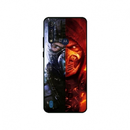 Husa personalizata tip carcasa HQPrint pentru Motorola Moto G8, model Mortal Kombat, multicolor, S1D1M0130