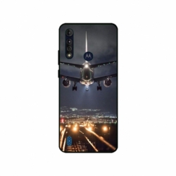 Husa personalizata tip carcasa HQPrint pentru Motorola Moto G8 Power Lite, model Airplane Landing, multicolor, S1D1M0266