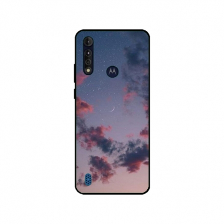 Husa personalizata tip carcasa HQPrint pentru Motorola Moto G8, model Moody Sky, multicolor, S1D1M0146