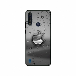 Husa personalizata tip carcasa HQPrint pentru Motorola Moto G8, model Rainy Apple logo, multicolor, S1D1M0148