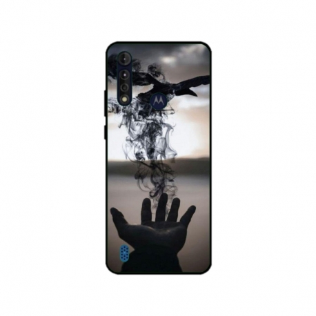 Husa personalizata tip carcasa HQPrint pentru Motorola Moto G8, model Black Magic, multicolor, S1D1M0152