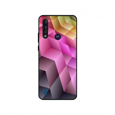 Husa personalizata tip carcasa HQPrint pentru Motorola Moto G8 Power Lite, model Colorful 1, multicolor, S1D1M0273