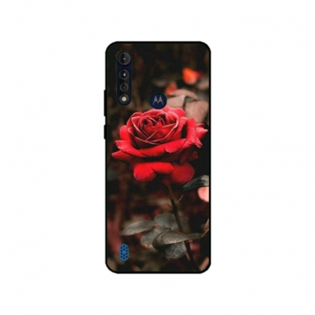 Husa personalizata tip carcasa HQPrint pentru Motorola Moto G8, model Flowers 12, multicolor, S1D1M0160