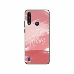 Husa personalizata tip carcasa HQPrint pentru Motorola Moto G8 Power Lite, model You are Strong, multicolor, S1D1M0275