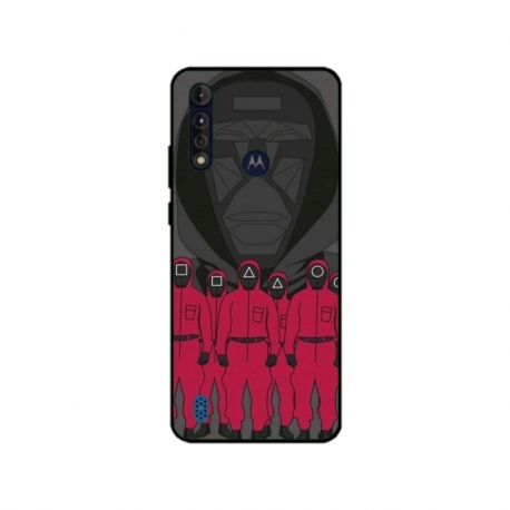Husa personalizata tip carcasa HQPrint pentru Motorola Moto G8, model Squid Game 15, multicolor, S1D1M0187