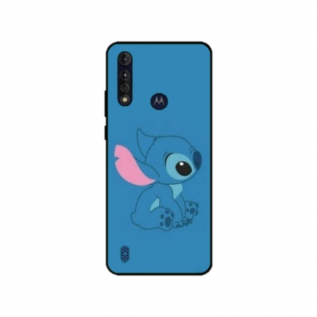 Husa personalizata tip carcasa HQPrint pentru Motorola Moto G8, model Blue Stich, multicolor, S1D1M0192