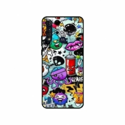 Husa personalizata tip carcasa HQPrint pentru Motorola Moto G8 Power Lite, model Grafitti, multicolor, S1D1M0289