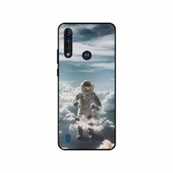 Husa personalizata tip carcasa HQPrint pentru Motorola Moto G8 Power Lite, model Astronaut in the Clouds, multicolor, S1D1M0290