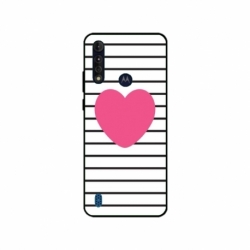 Husa personalizata tip carcasa HQPrint pentru Motorola Moto G8 Power Lite, model Heart, multicolor, S1D1M0291