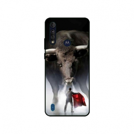 Husa personalizata tip carcasa HQPrint pentru Motorola Moto G8, model Bull, multicolor, S1D1M0205