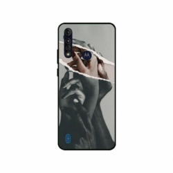 Husa personalizata tip carcasa HQPrint pentru Motorola Moto G8 Power Lite, model Black and White Hands, multicolor, S1D1M0300