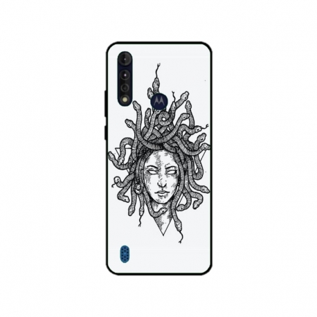 Husa personalizata tip carcasa HQPrint pentru Motorola Moto G8, model Medusa 2, multicolor, S1D1M0230