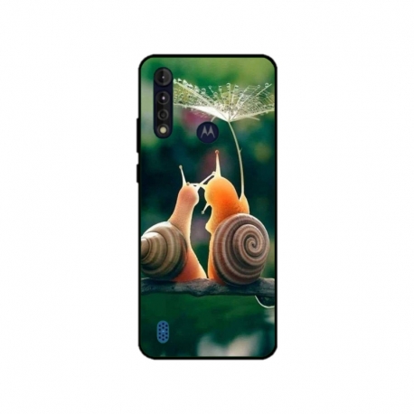 Husa personalizata tip carcasa HQPrint pentru Motorola Moto G8, model Snail, multicolor, S1D1M0231