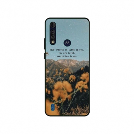 Husa personalizata tip carcasa HQPrint pentru Motorola Moto G8 Power Lite, model Quote 1, multicolor, S1D1M0306