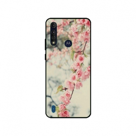 Husa personalizata tip carcasa HQPrint pentru Motorola Moto G8, model Flowers 18, multicolor, S1D1M0245