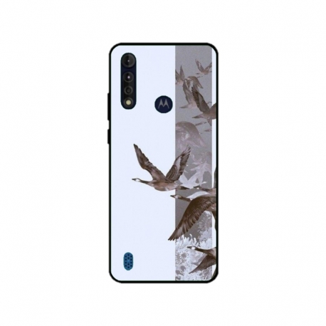 Husa personalizata tip carcasa HQPrint pentru Motorola Moto G8 Power Lite, model Birds, multicolor, S1D1M0314