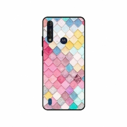 Husa personalizata tip carcasa HQPrint pentru Motorola Moto G8, model Color Scales, multicolor, S1D1M0258