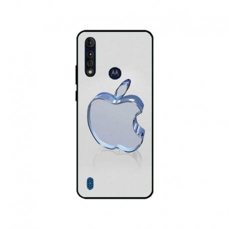 Husa personalizata tip carcasa HQPrint pentru Motorola Moto G8 Power Lite, model Apple Logo, multicolor, S1D1M0323