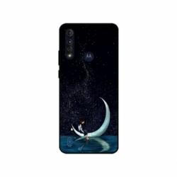 Husa personalizata tip carcasa HQPrint pentru Motorola Moto G8, model Moon Fishing, multicolor, S1D1M0270