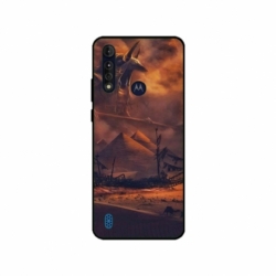 Husa personalizata tip carcasa HQPrint pentru Motorola Moto G8, model Anubis, multicolor, S1D1M0281