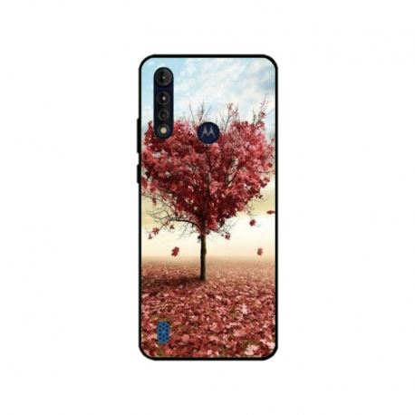 Husa personalizata tip carcasa HQPrint pentru Motorola Moto G8, model Heart Tree, multicolor, S1D1M0293