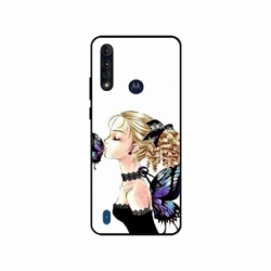 Husa personalizata tip carcasa HQPrint pentru Motorola Moto G8, model Butterfly Fairy, multicolor, S1D1M0294