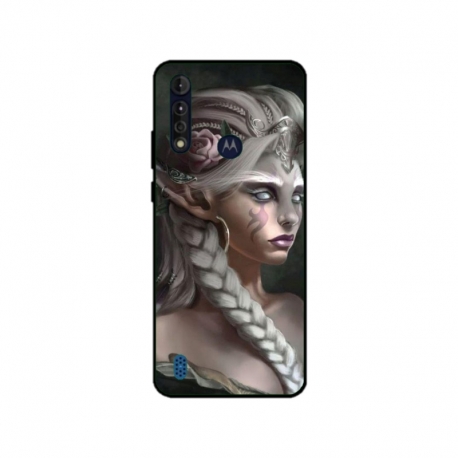 Husa personalizata tip carcasa HQPrint pentru Motorola Moto G8, model Alien Queen, multicolor, S1D1M0308