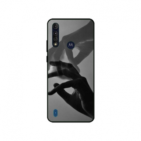 Husa personalizata tip carcasa HQPrint pentru Motorola Moto G8, model Hand Reach, multicolor, S1D1M0318