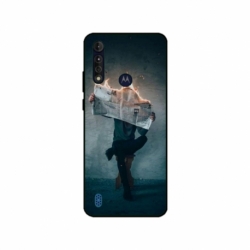 Husa personalizata tip carcasa HQPrint pentru Motorola Moto G8 Power Lite, model Burn the News, multicolor, S1D1M0345