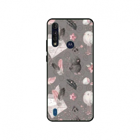 Husa personalizata tip carcasa HQPrint pentru Motorola Moto G8, model Abstract 1, multicolor, S1D1M0321