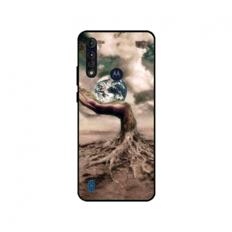 Husa personalizata tip carcasa HQPrint pentru Motorola Moto G8, model Abstract 4, multicolor, S1D1M0339