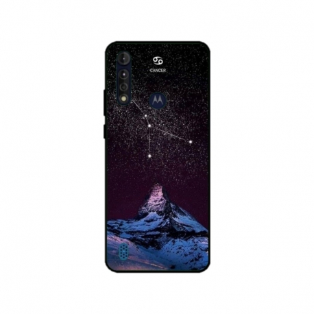 Husa personalizata tip carcasa HQPrint pentru Motorola Moto G8 Power Lite, model Cancer Sky, multicolor, S1D1M0356