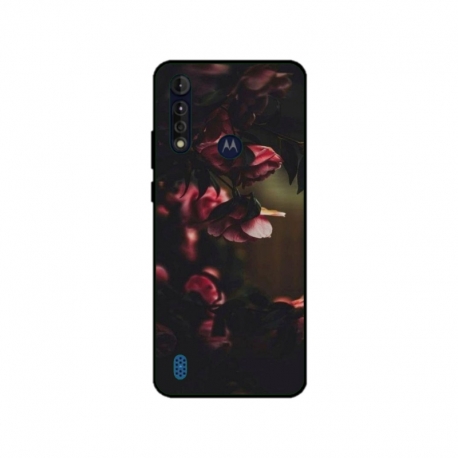Husa personalizata tip carcasa HQPrint pentru Motorola Moto G8, model Flowers 20, multicolor, S1D1M0344