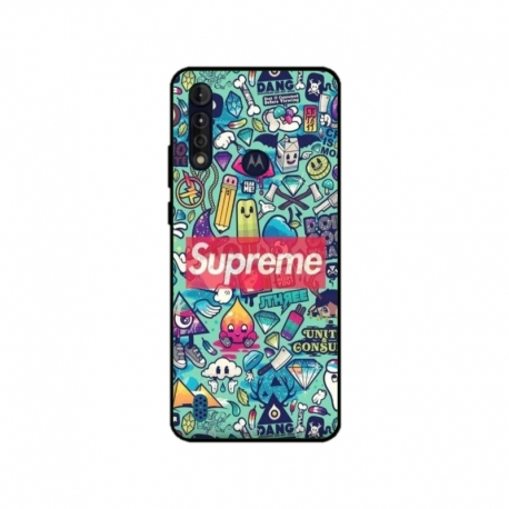 Husa personalizata tip carcasa HQPrint pentru Motorola Moto G8 Power Lite, model Supreme, multicolor, S1D1M0360