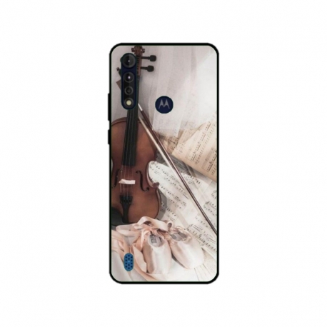 Husa personalizata tip carcasa HQPrint pentru Motorola Moto G8 Power Lite, model Violon, multicolor, S1D1M0371