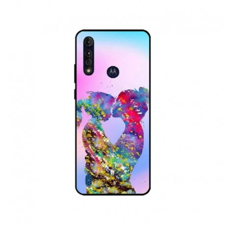 Husa personalizata tip carcasa HQPrint pentru Motorola Moto G8, model Colorful Love, multicolor, S1D1M0376