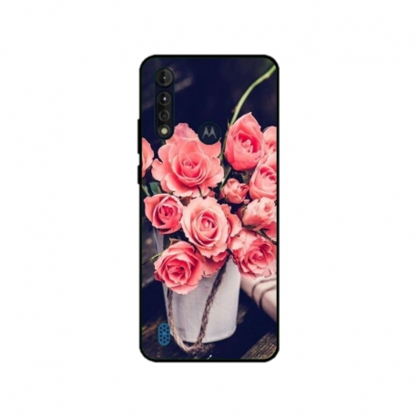 Husa personalizata tip carcasa HQPrint pentru Motorola Moto G8, model Flowers 22, multicolor, S1D1M0379