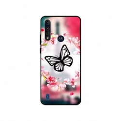 Husa personalizata tip carcasa HQPrint pentru Motorola Moto G8, model Butterfly 8, multicolor, S1D1M0380