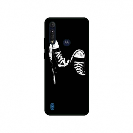 Husa personalizata tip carcasa HQPrint pentru Motorola Moto G8 Power Lite, model Sneakers, multicolor, S1D1M0381