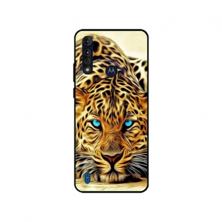 Husa personalizata tip carcasa HQPrint pentru Motorola Moto G8, model Cheetah, multicolor, S1D1M0382